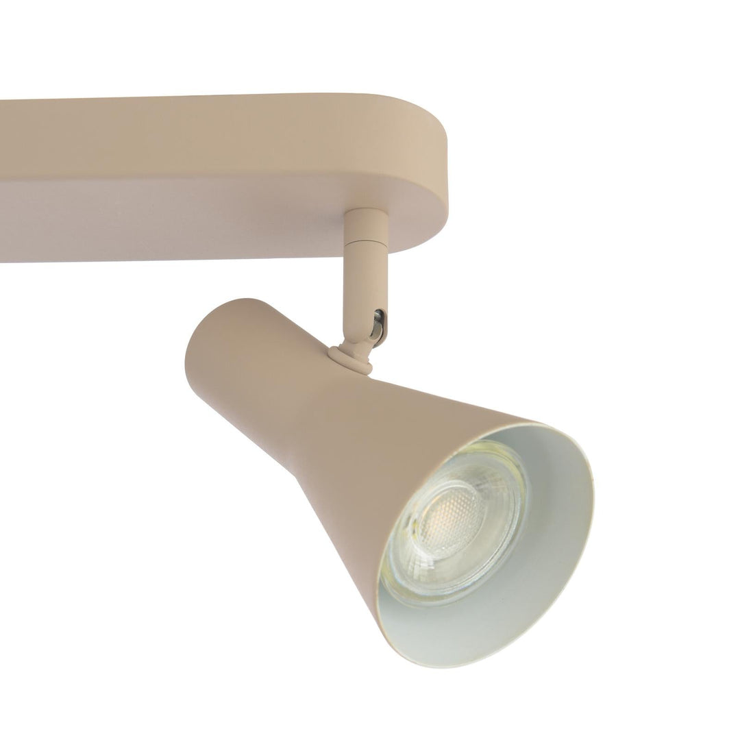 Dar ARN8429 Arnel 4 Light Bar Spotlight Satin Taupe