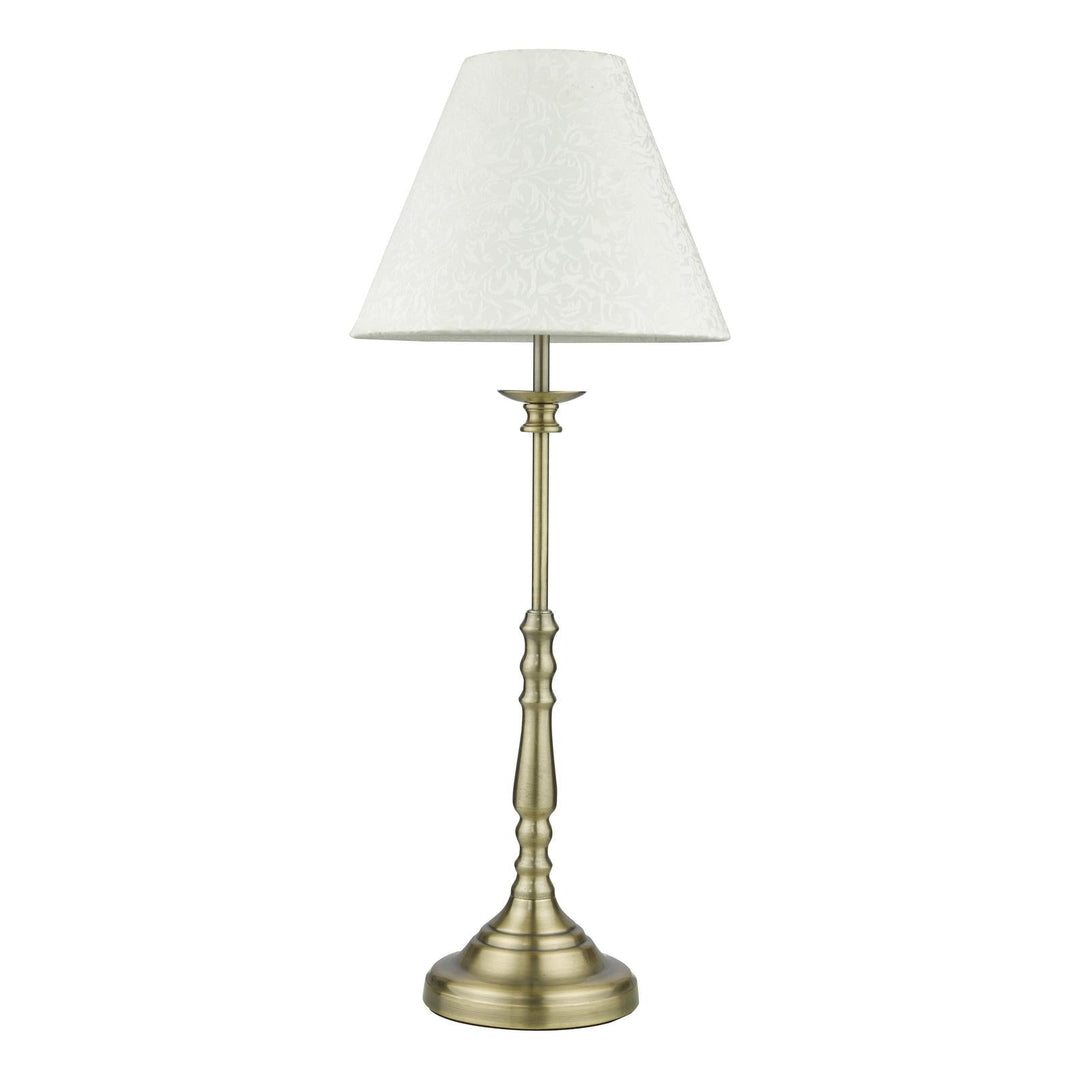 Dar BLE4175 Blenheim Table Lamp Antique Brass With Shade