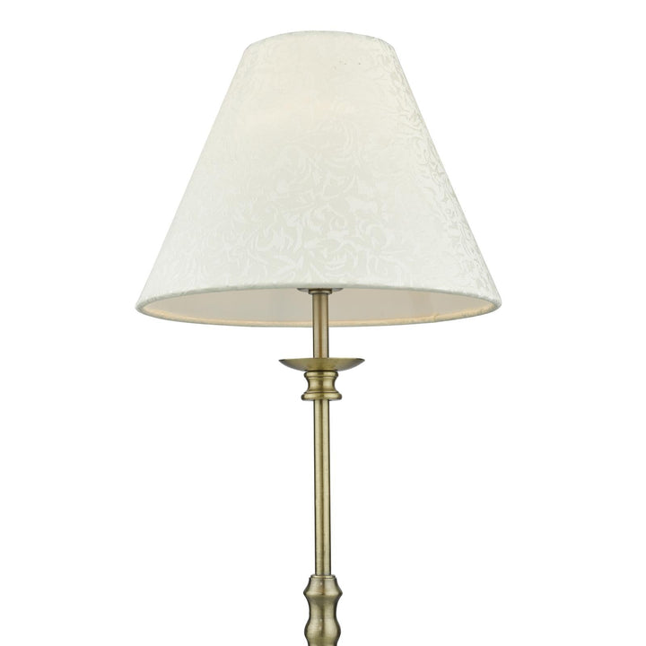 Dar BLE4175 Blenheim Table Lamp Antique Brass With Shade