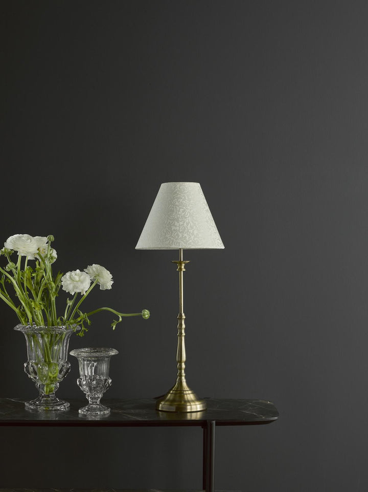 Dar BLE4175 Blenheim Table Lamp Antique Brass With Shade