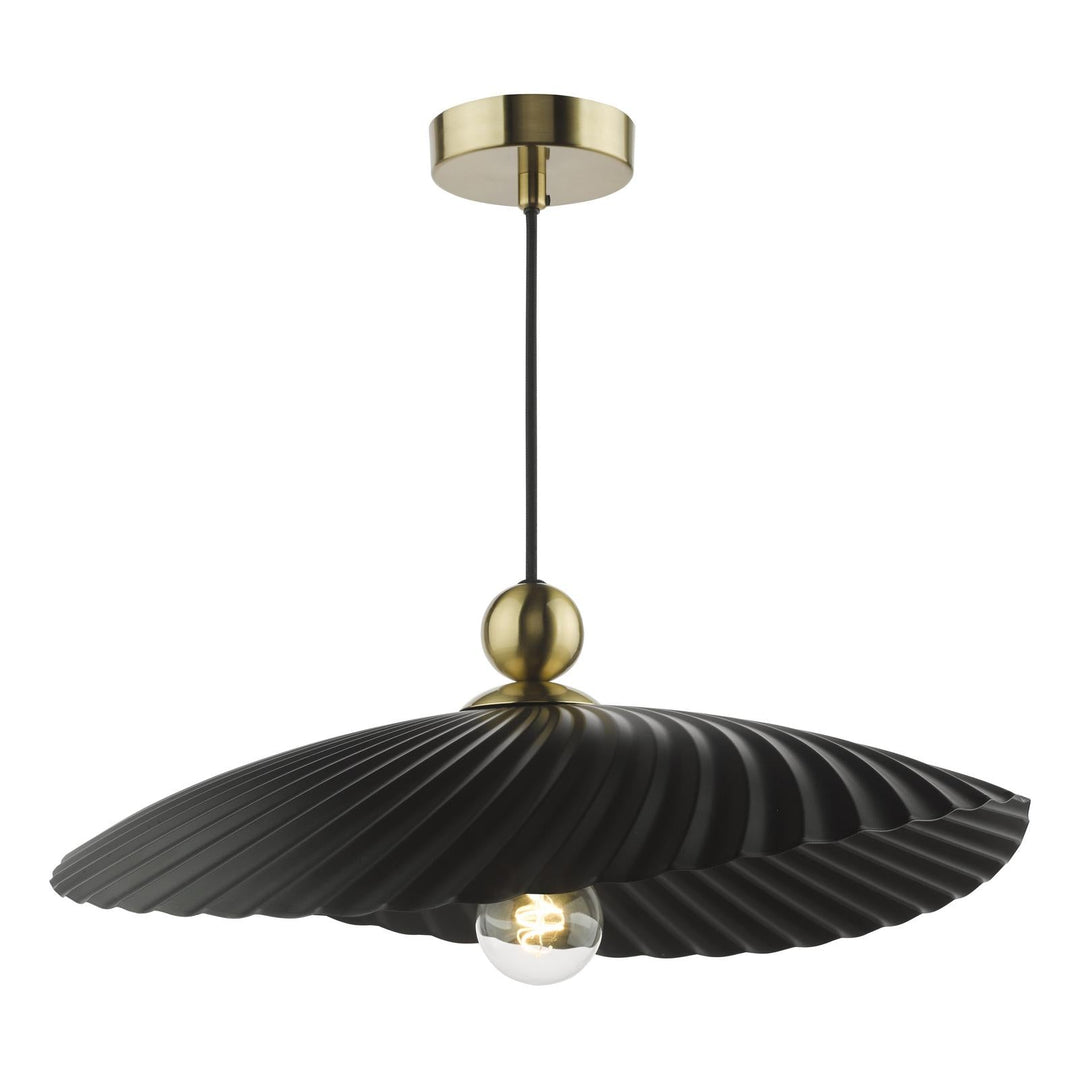Dar BOU6522 Bouvier Easy Fit Pendant Matt Black
