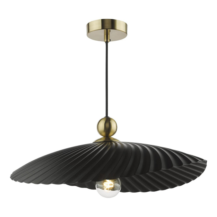 Dar BOU6522 Bouvier Easy Fit Pendant Matt Black