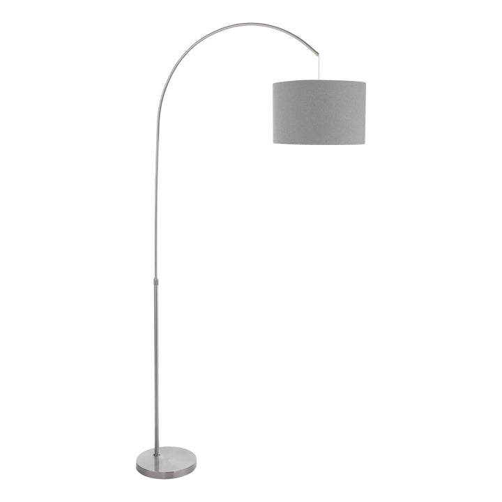 Dar BOW4946-PYR1839 Bow Floor Lamp Satin Nickel With Shade