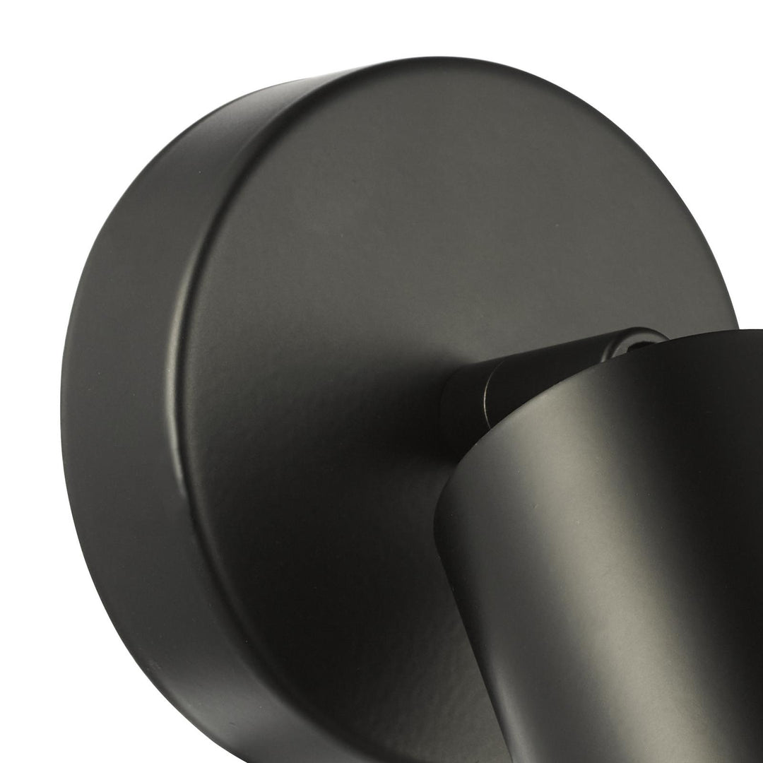 Dar CAW0722 Cawley Single Spotlight Matt Black