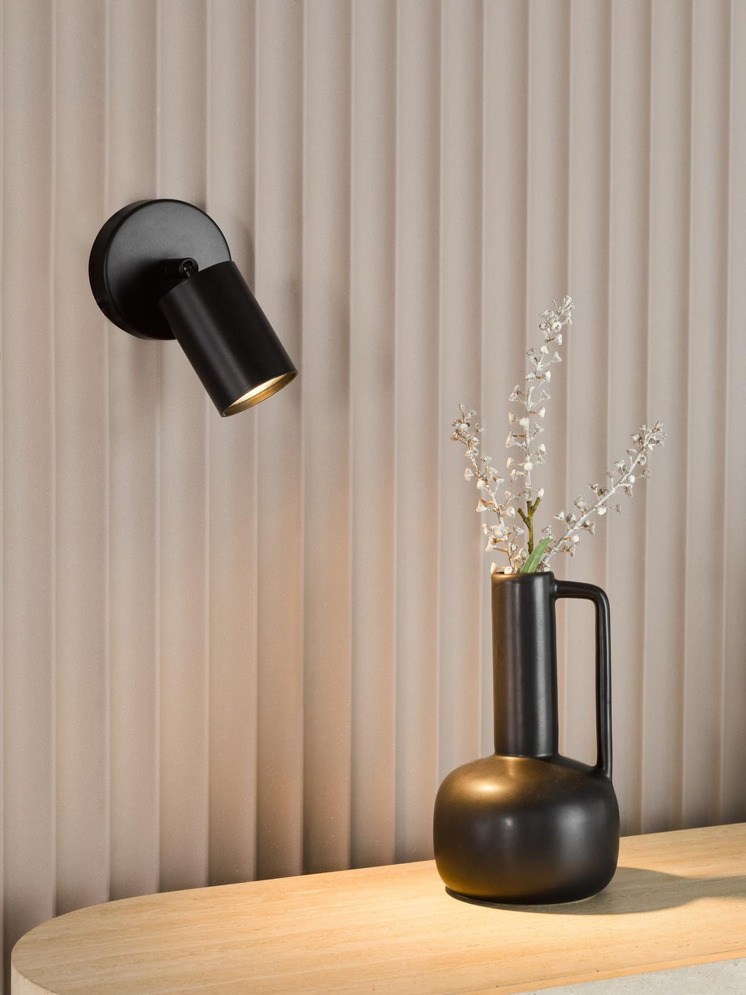 Dar CAW0722 Cawley Single Spotlight Matt Black