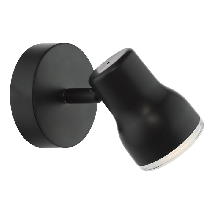 Dar CLI0722 Clint Bathroom Wall Spot Light Matt Black IP44