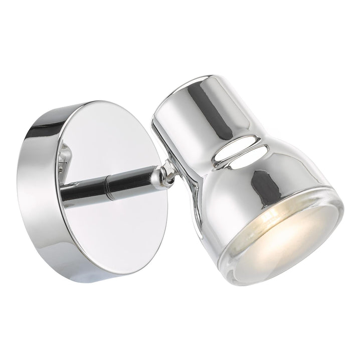 Dar CLI0750 Clint Bathroom Wall Spot Light Polished Chrome IP44