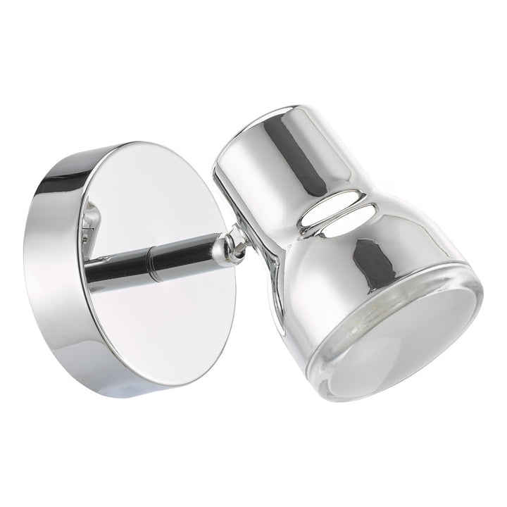 Dar CLI0750 Clint Bathroom Wall Spot Light Polished Chrome IP44