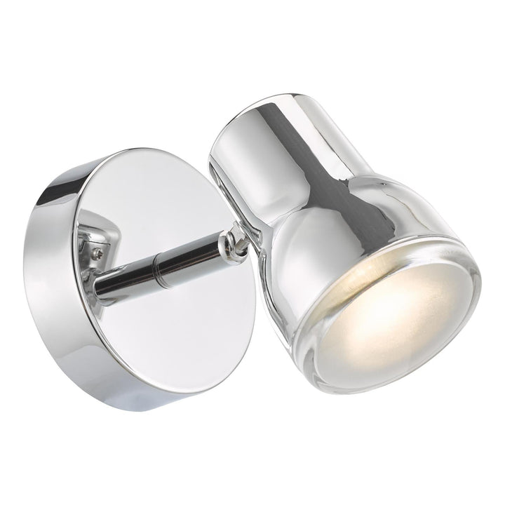 Dar CLI0750 Clint Bathroom Wall Spot Light Polished Chrome IP44