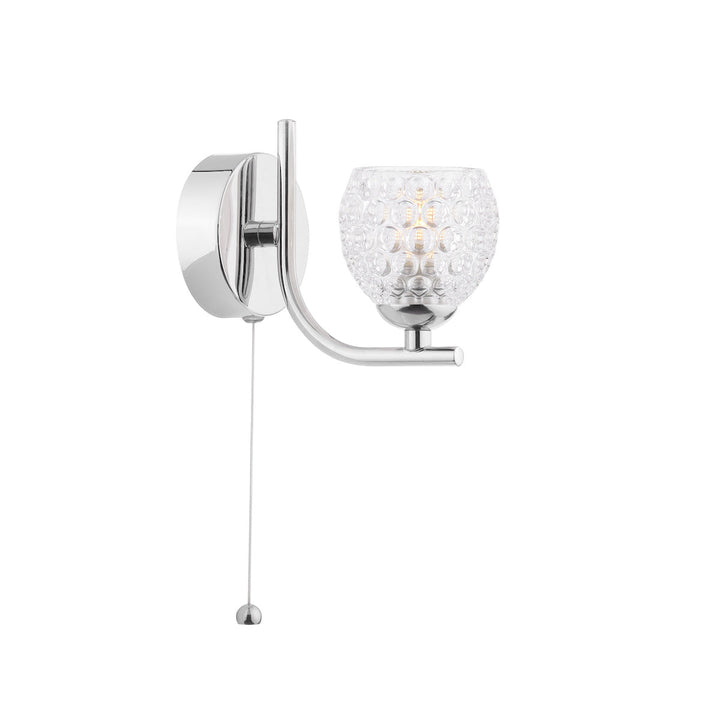 Dar GL6 Mix &amp; Match Dimpled Style Clear Glass Shade Only G9 8cm (S)