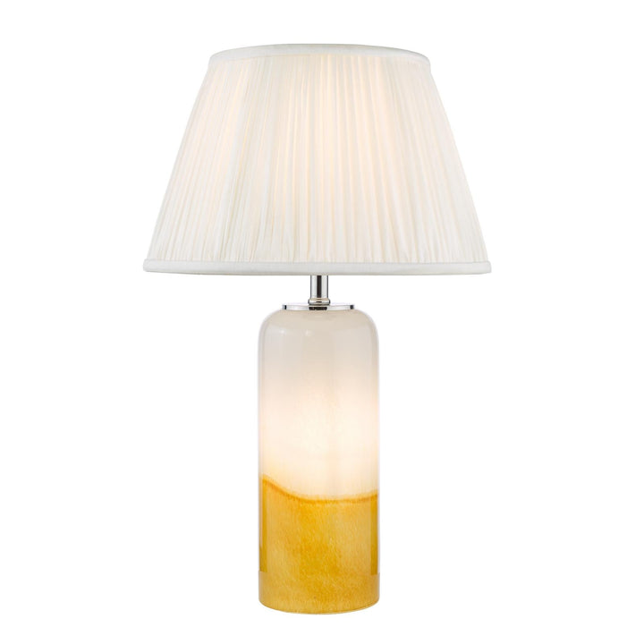 Dar DEA4226-ULY1615 Deandra Table Lamp Yellow Glass With Shade