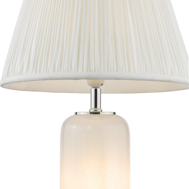 Dar DEA4226-ULY1615 Deandra Table Lamp Yellow Glass With Shade