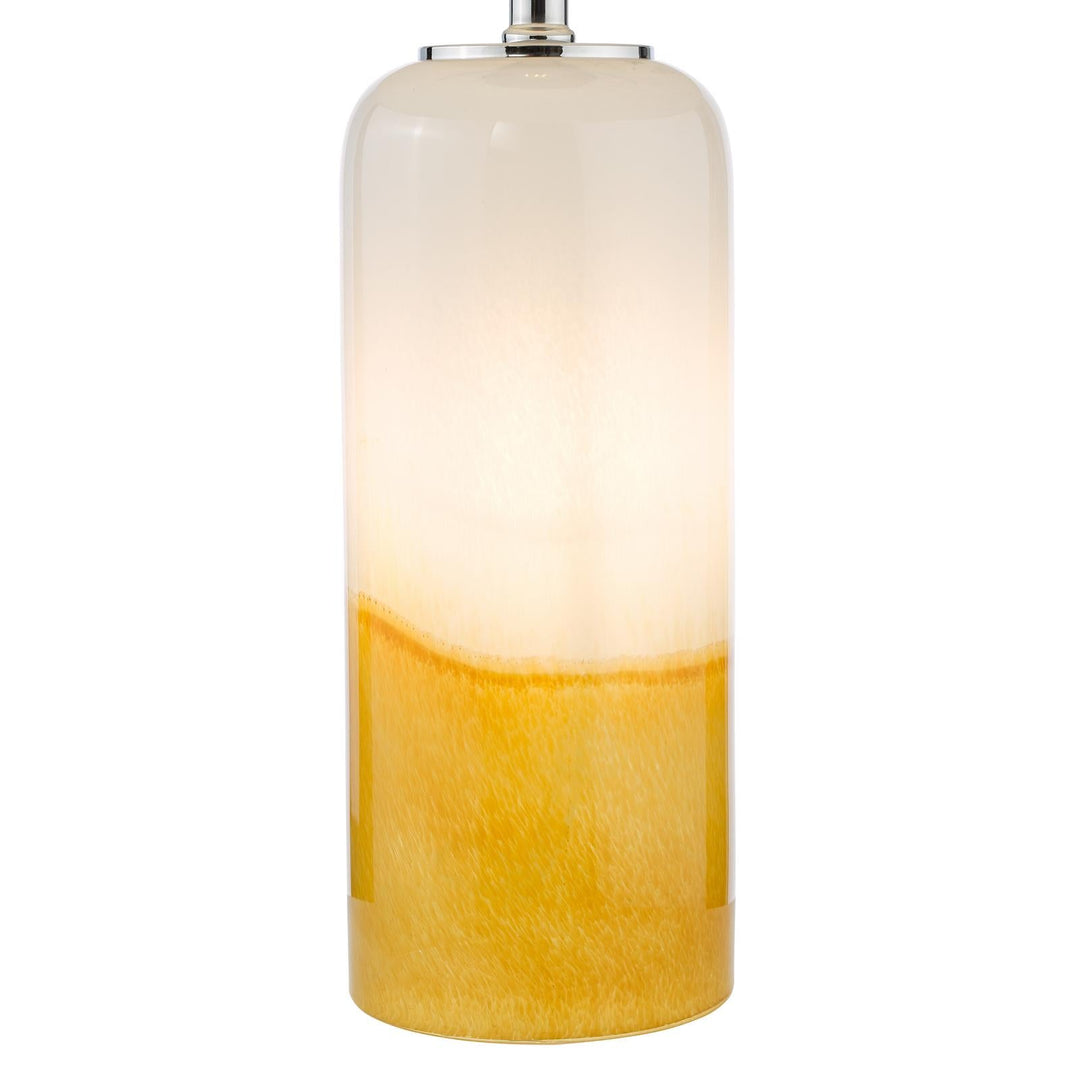 Dar DEA4226-ULY1615 Deandra Table Lamp Yellow Glass With Shade