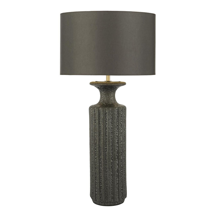 Dar DUG4222-BOK4232RS-X Dugan Table Lamp Black Ceramic With Shade