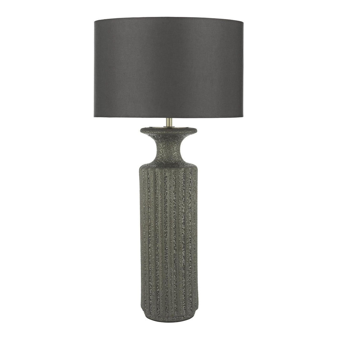 Dar DUG4222-BOK4232RS-X Dugan Table Lamp Black Ceramic With Shade