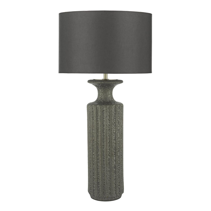 Dar DUG4222-BOK4232RS-X Dugan Table Lamp Black Ceramic With Shade
