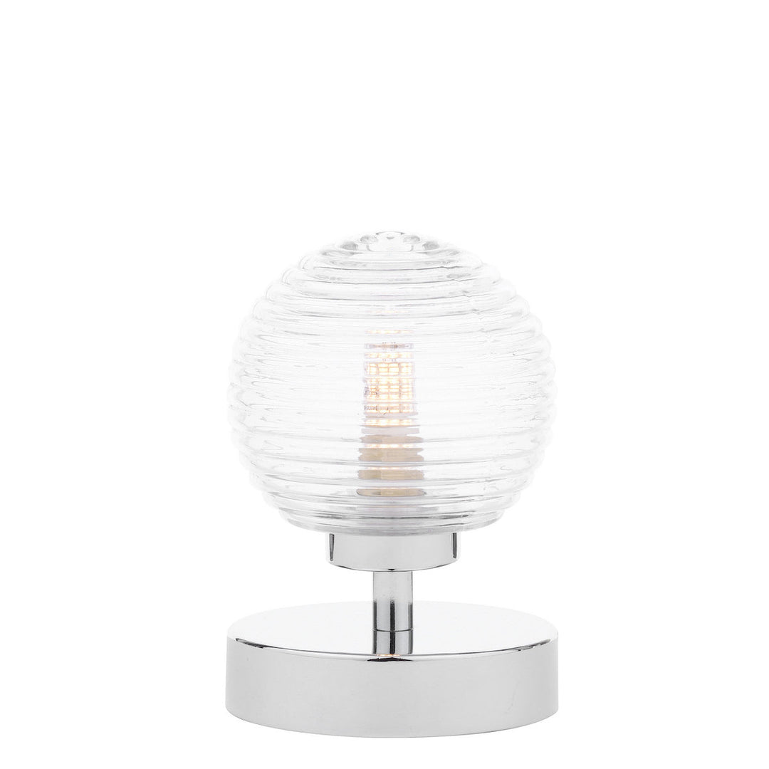 Dar GL8 Mix &amp; Match Ribbed Clear Glass Shade Only G9 8cm (S)