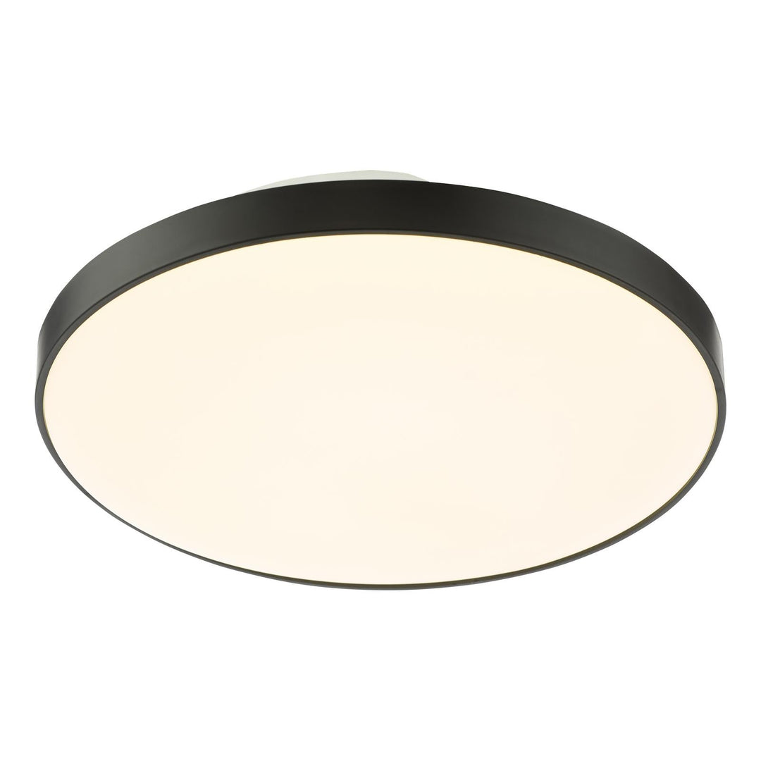 Dar ESS5222 Essien Bathroom Ceiling Light White and Black LED IP44