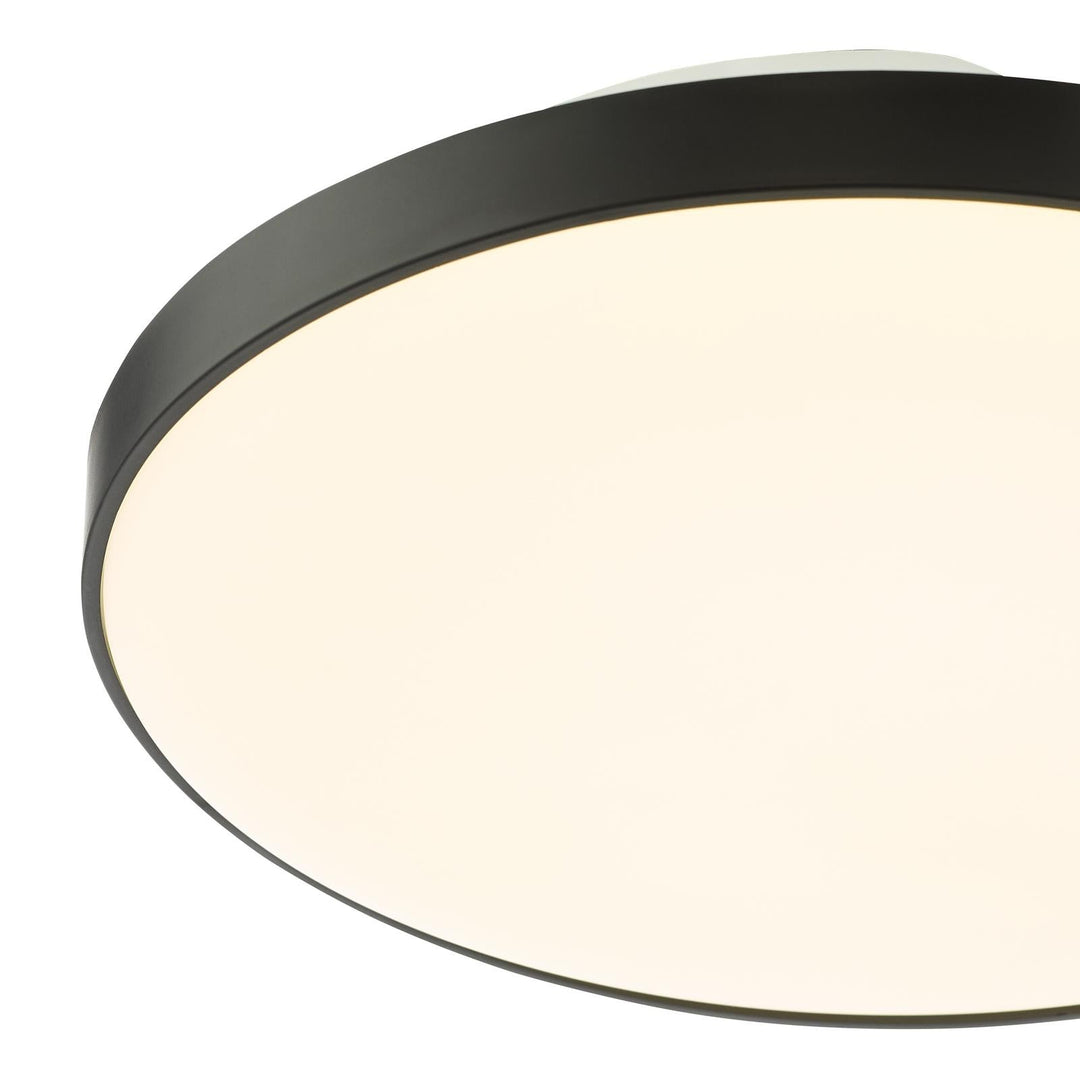 Dar ESS5222 Essien Bathroom Ceiling Light White and Black LED IP44