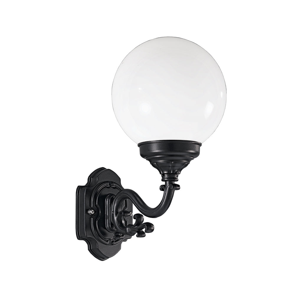 Franklite EXT6590 Rotonda Outside 1 Light Wall Bracket Black (S)