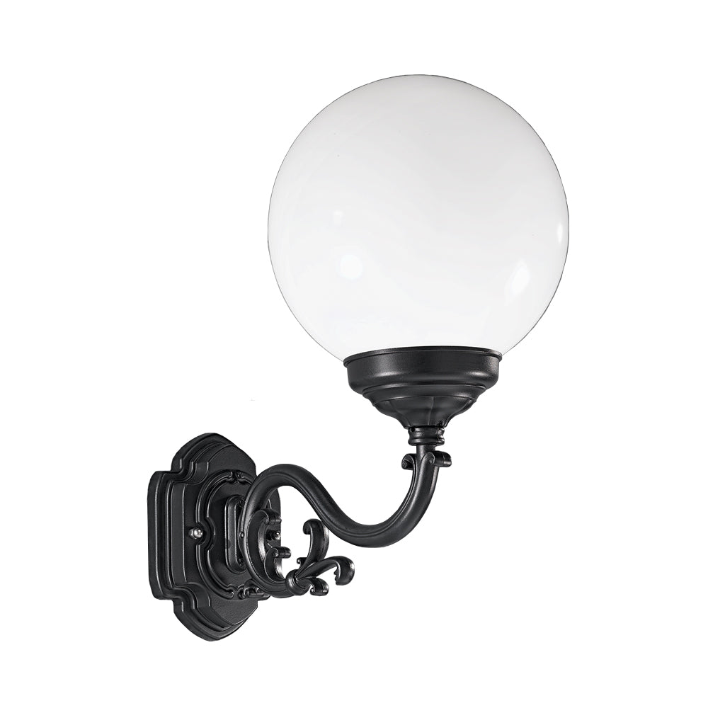 Franklite EXT6591 Rotonda Outside 1 Light Wall Bracket Black (S)