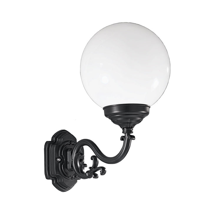 Franklite EXT6591 Rotonda Outside 1 Light Wall Bracket Black (S)