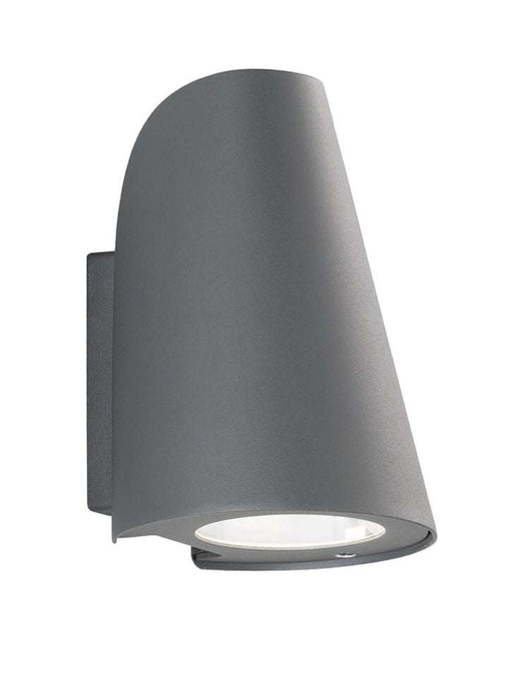 Franklite EXT6618 Exto Outside 1 Light Wall Flush Dark Grey (S)