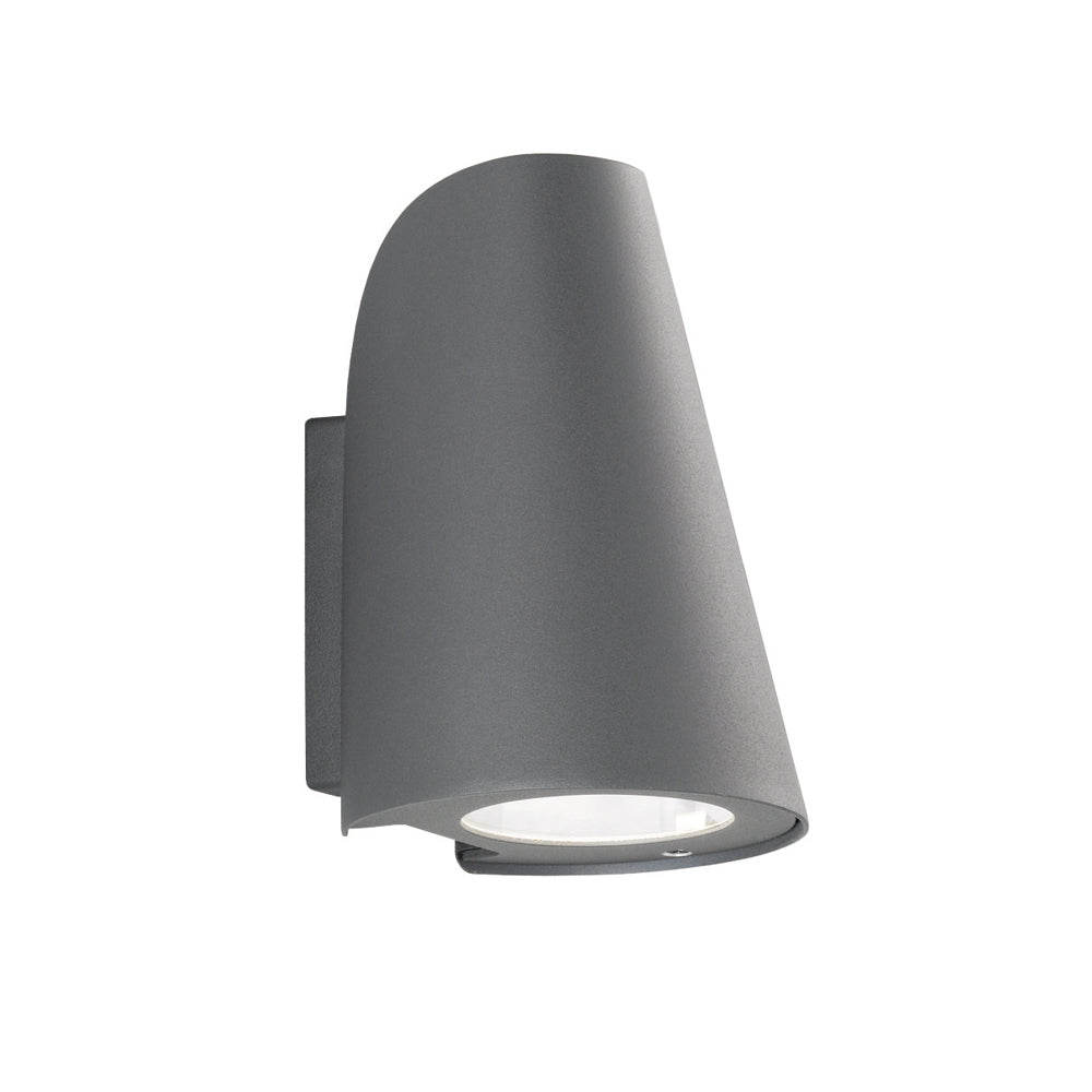 Franklite EXT6618 Exto Outside 1 Light Wall Flush Dark Grey (S)