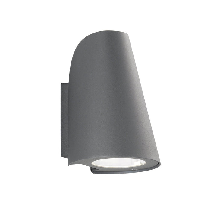 Franklite EXT6618 Exto Outside 1 Light Wall Flush Dark Grey (S)