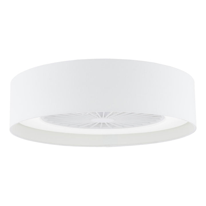 Dar FAN522 Fan Flush White and White With Shade LED