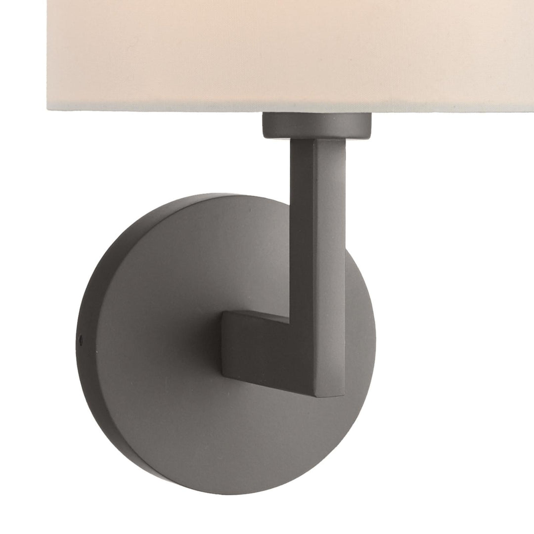 Dar FER0763-S1122 Ferrara Wall Light Brushed Bronze With Shade