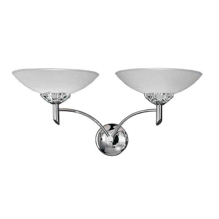Franklite FL2006/2 Fizz 2 Light Wall Bracket Chrome (S)