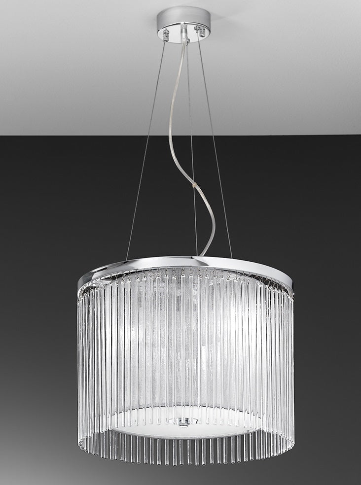Franklite FL2191/3 Eros 3 Light Pendant Chrome (S)