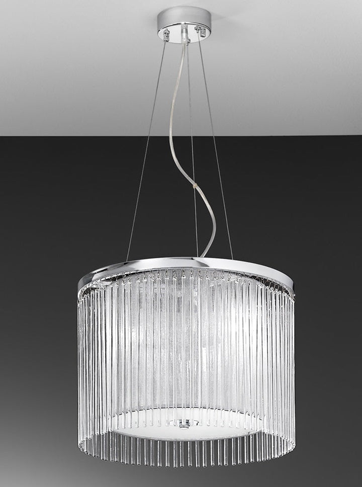 Franklite FL2191/3 Eros 3 Light Pendant Chrome (S)