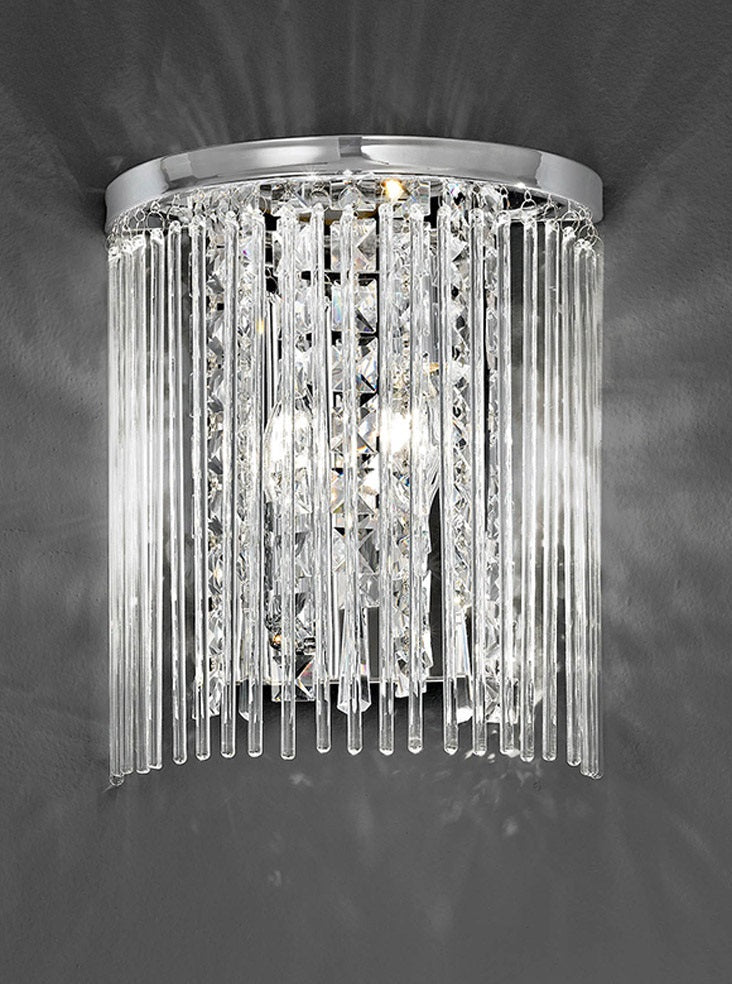 Franklite FL2310/2 Charisma 2 Light Wall Flush Chrome (S)