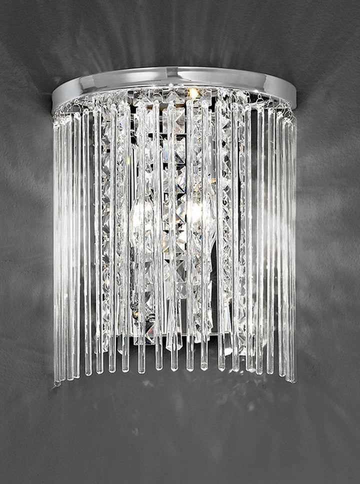 Franklite FL2310/2 Charisma 2 Light Wall Flush Chrome (S)