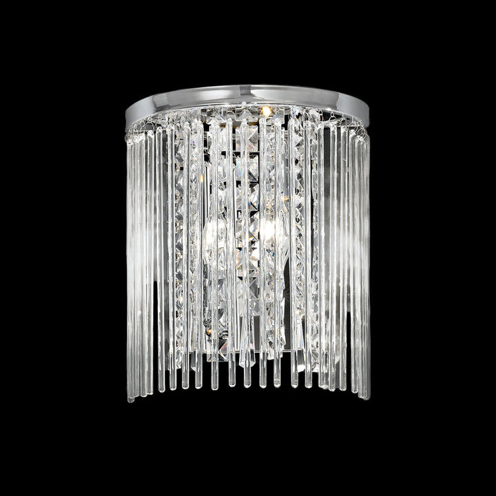 Franklite FL2310/2 Charisma 2 Light Wall Flush Chrome (S)