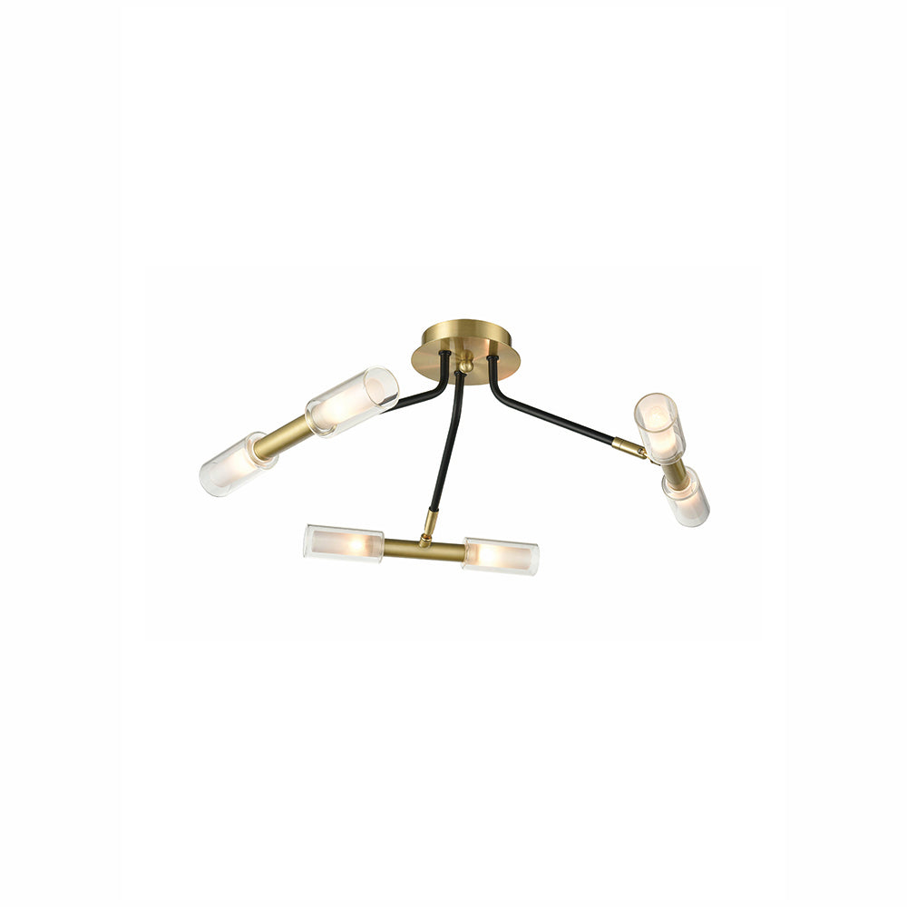 Franklite FL2435-6 Nano 6 Light Ceiling Light Black Bronze (S)