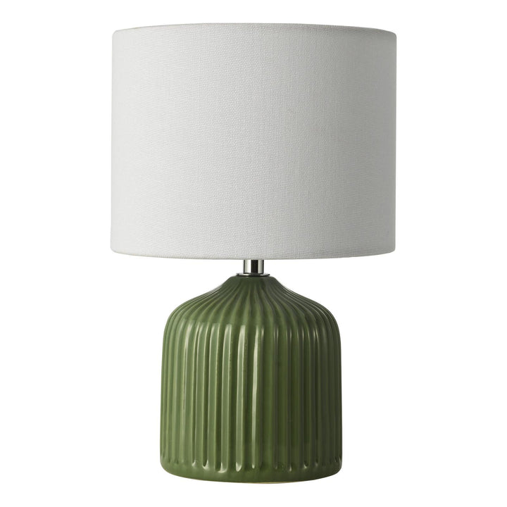 Dar GIG4124 Gigi Twin Pack Table Lamp Green Ceramic With Shade