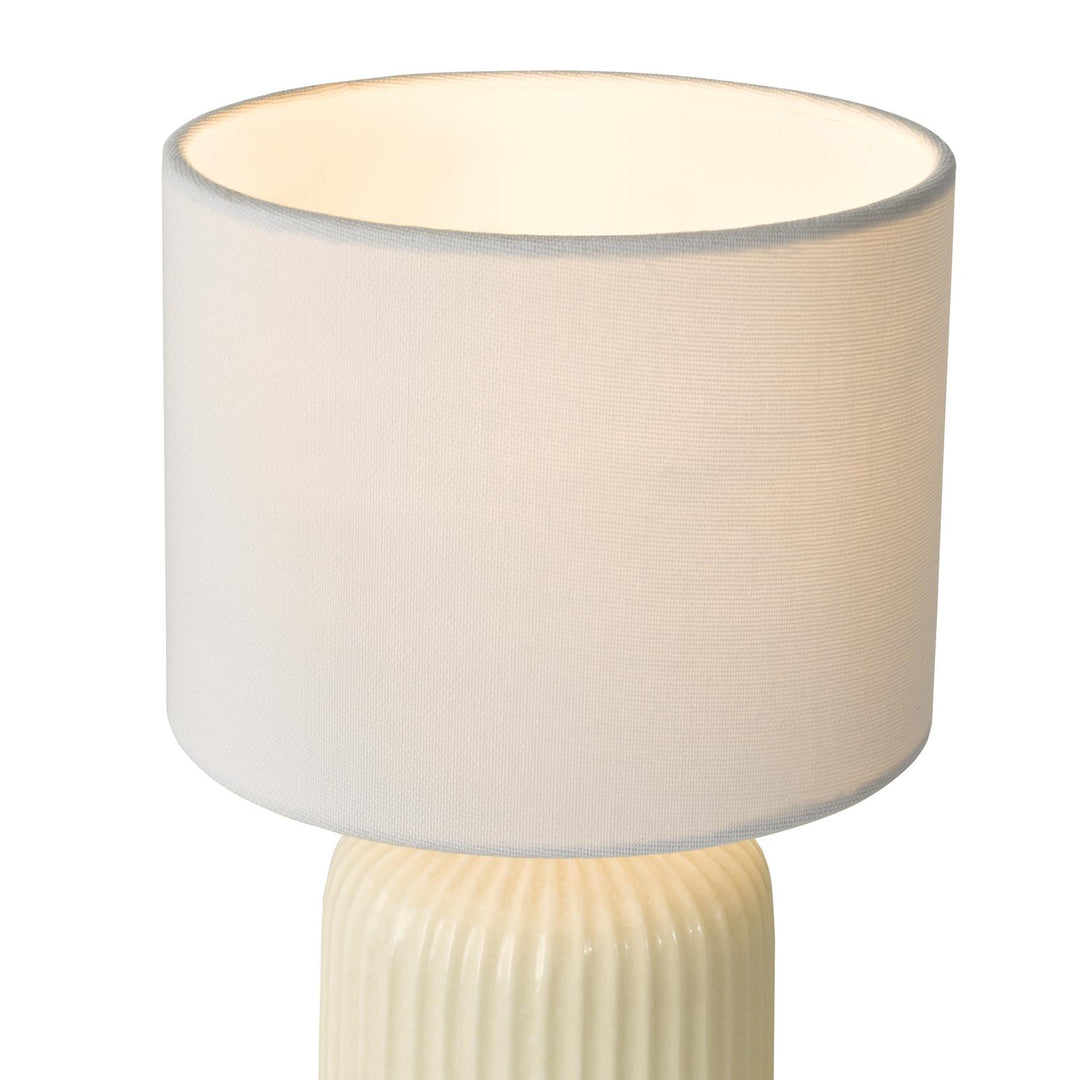 Dar GIG4133 Gigi Twin Pack Table Lamp Cream Ceramic With Shade