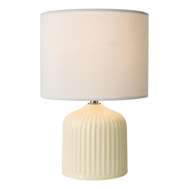 Dar GIG4133 Gigi Twin Pack Table Lamp Cream Ceramic With Shade