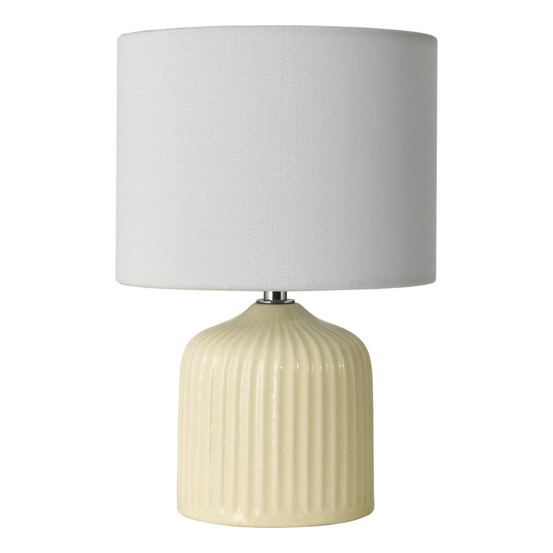 Dar GIG4133 Gigi Twin Pack Table Lamp Cream Ceramic With Shade