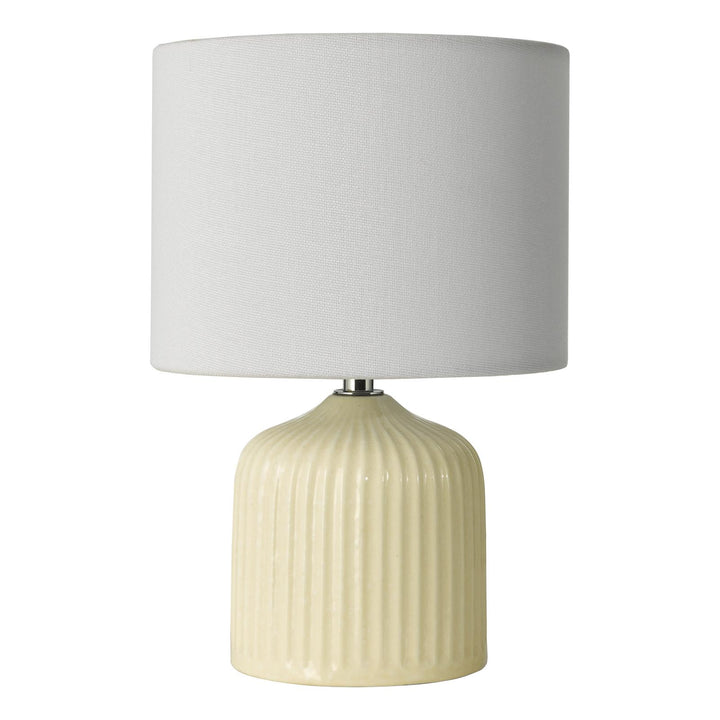 Dar GIG4133 Gigi Twin Pack Table Lamp Cream Ceramic With Shade