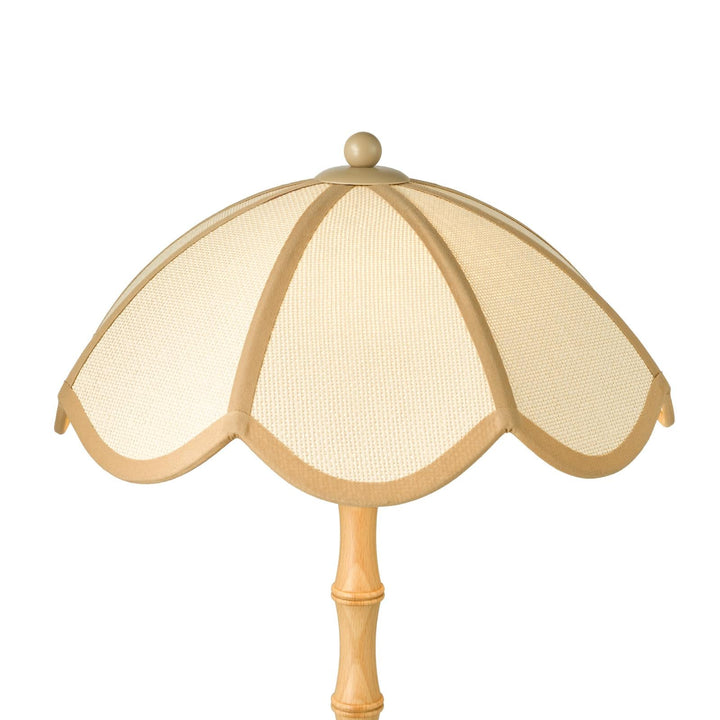 Dar GIU4229 Giuliana 2 Light Table Lamp Natural Wood and Natural Wood