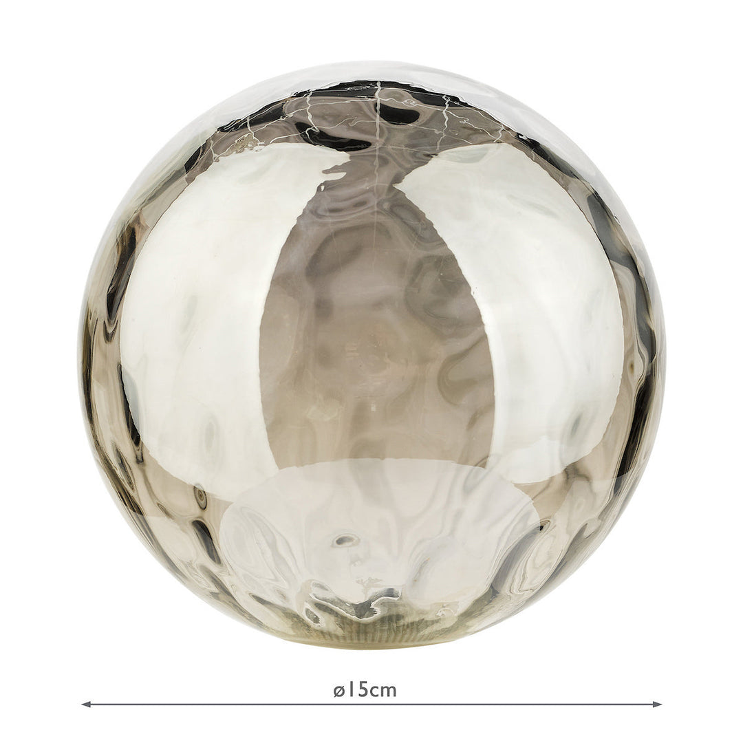 Dar GL10 Mix &amp; Match Smoked Dimpled Glass G9 15cm Shade Only (S)