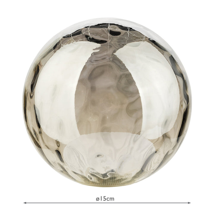 Dar GL10 Mix &amp; Match Smoked Dimpled Glass G9 15cm Shade Only (S)