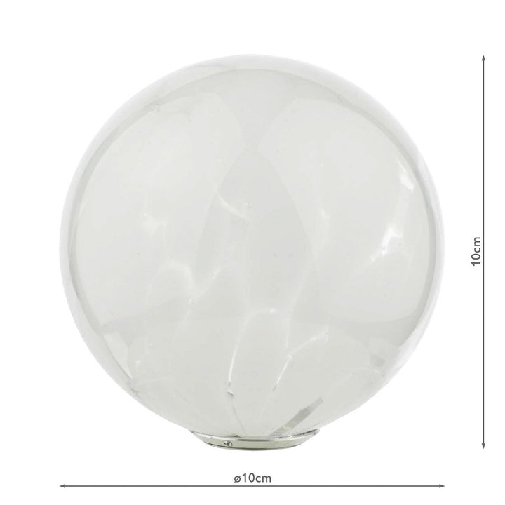 Dar GL17 Mix &amp; Match White Confetti Glass Shade G9 10cm (S)