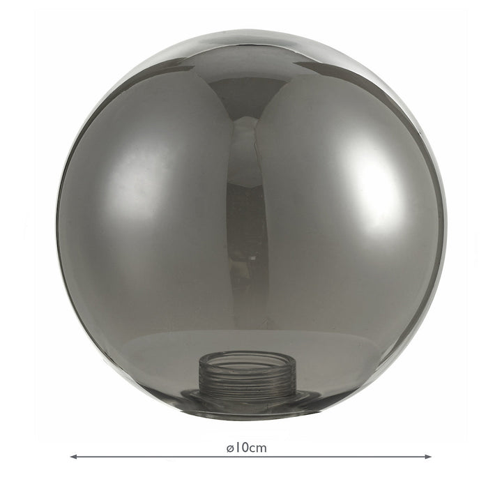 Dar GL1 Mix &amp; Match Smoked Glass Shade G9 10cm (S)