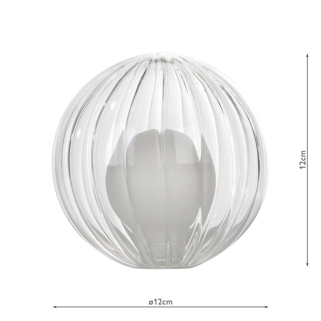 Dar GL20 Mix &amp; Match Clear And Opal Glass Shade G9 12cm (S)