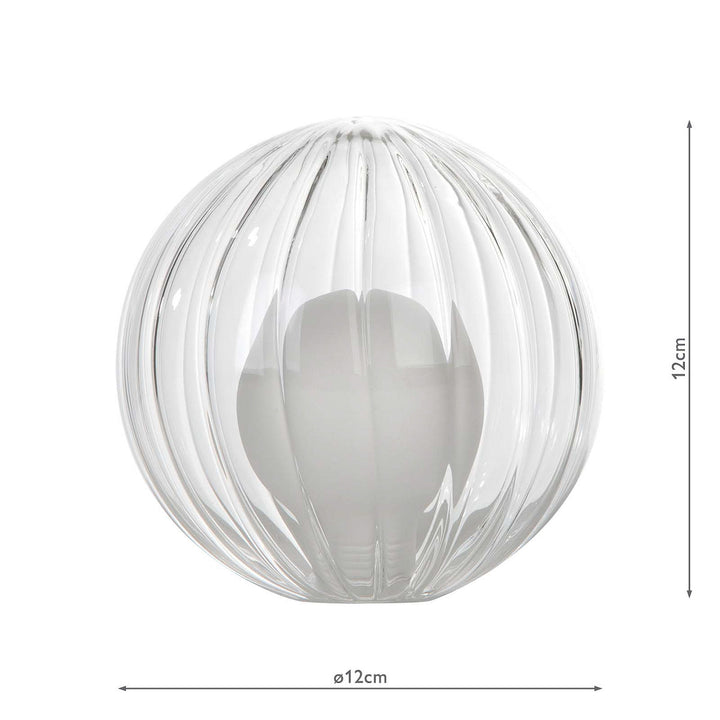 Dar GL20 Mix &amp; Match Clear And Opal Glass Shade G9 12cm (S)